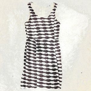 vintage y2k forever 21‎ Brown and white body con dress Stripes size M